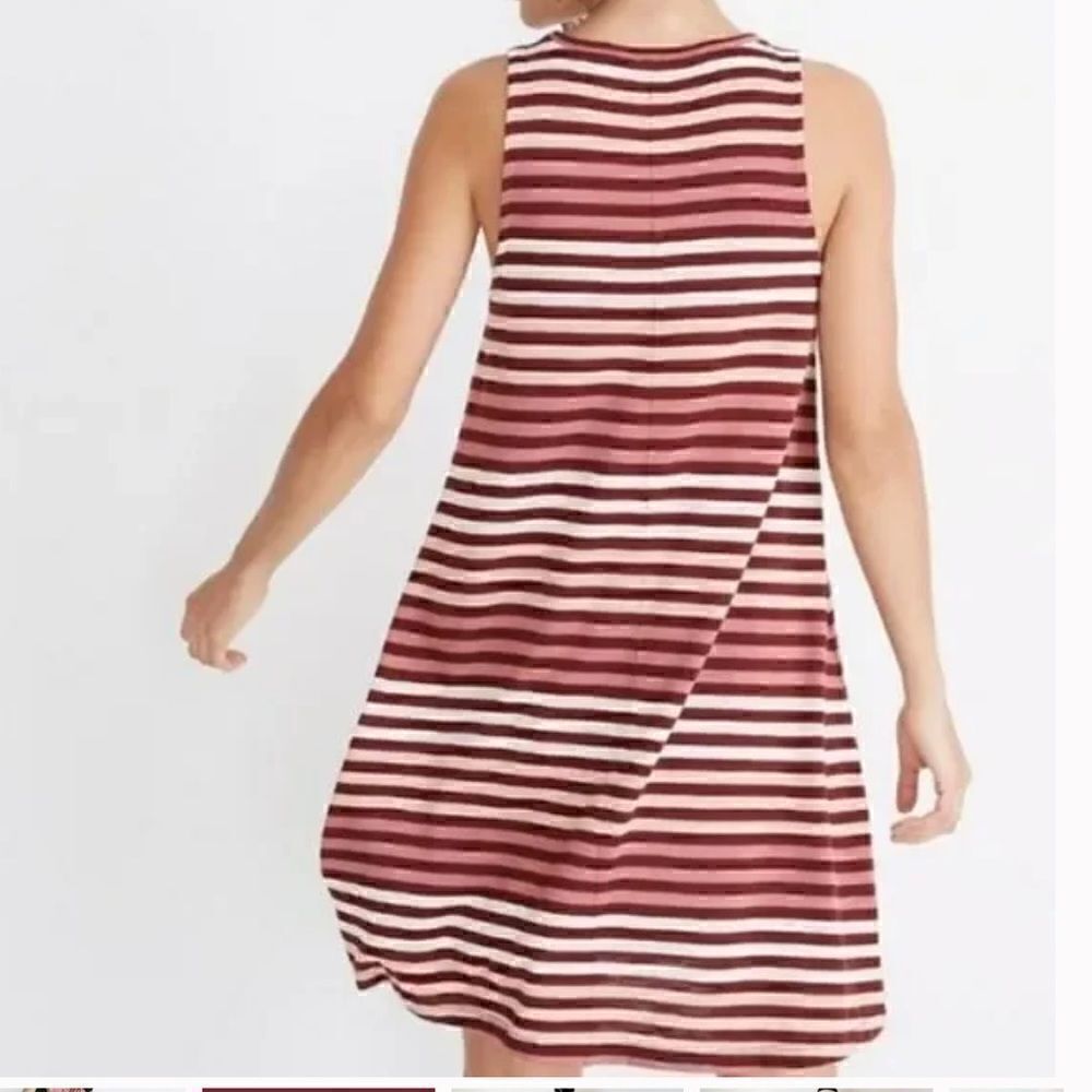 ⭐️3 for $10⭐️ Madewell HighPoint Sulley Striped Swing Dress - Picture 9 of 11